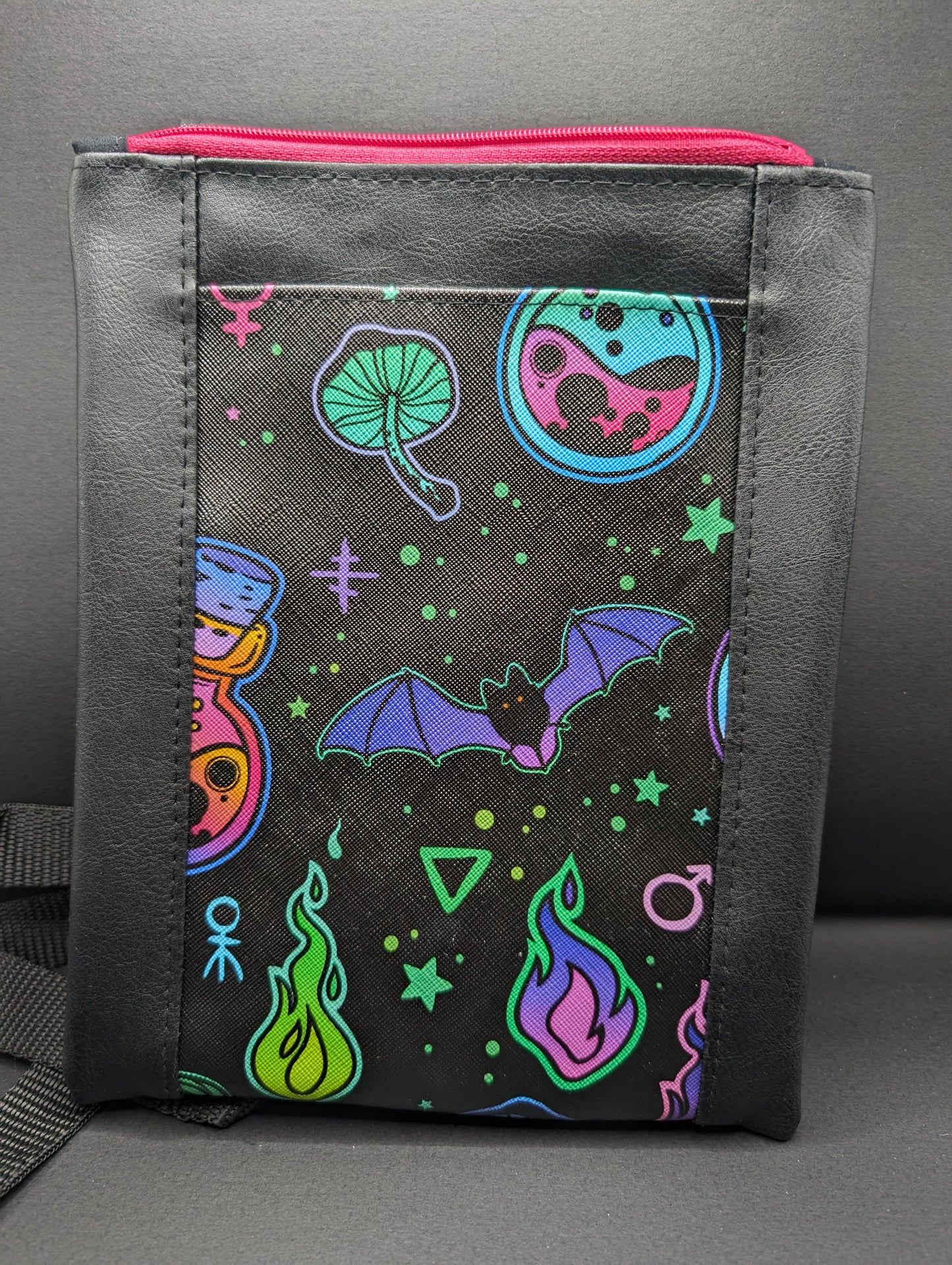 Potions and Bats Inspired Grab n Go Crossbody Bag
