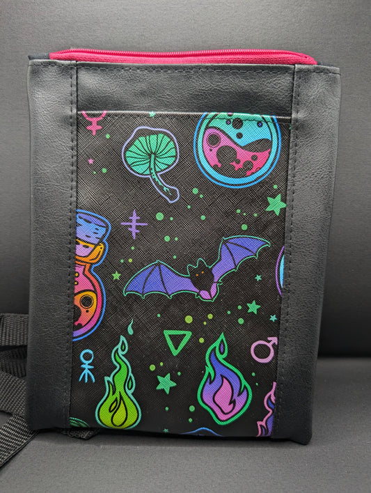 Potions and Bats Inspired Grab n Go Crossbody Bag