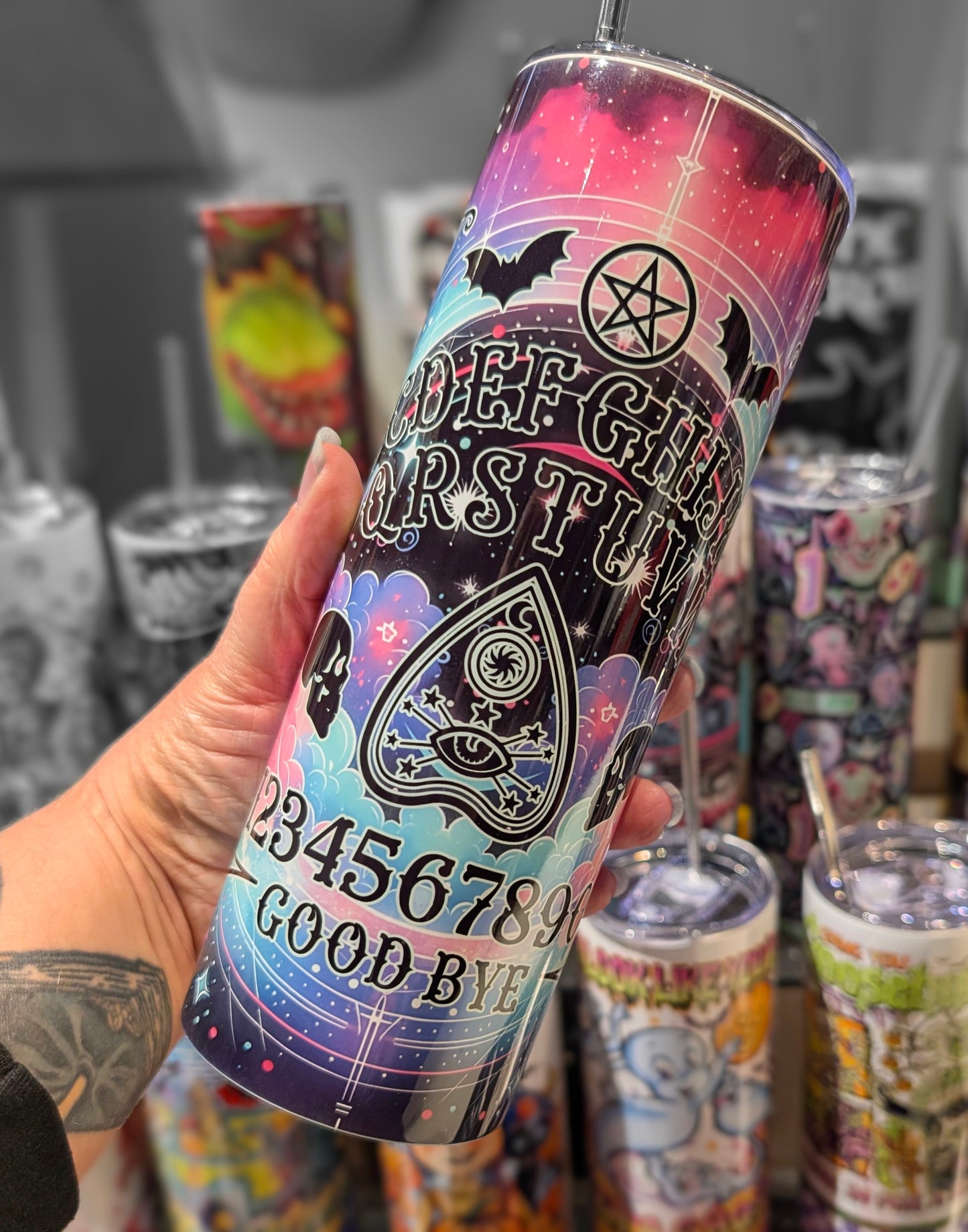 Dark Ouija Board Tumbler