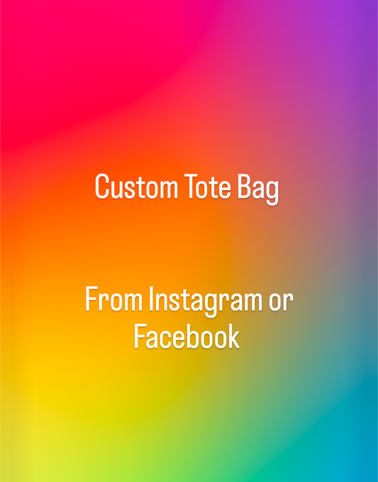 Custom Handmade Zipped Tote Bag