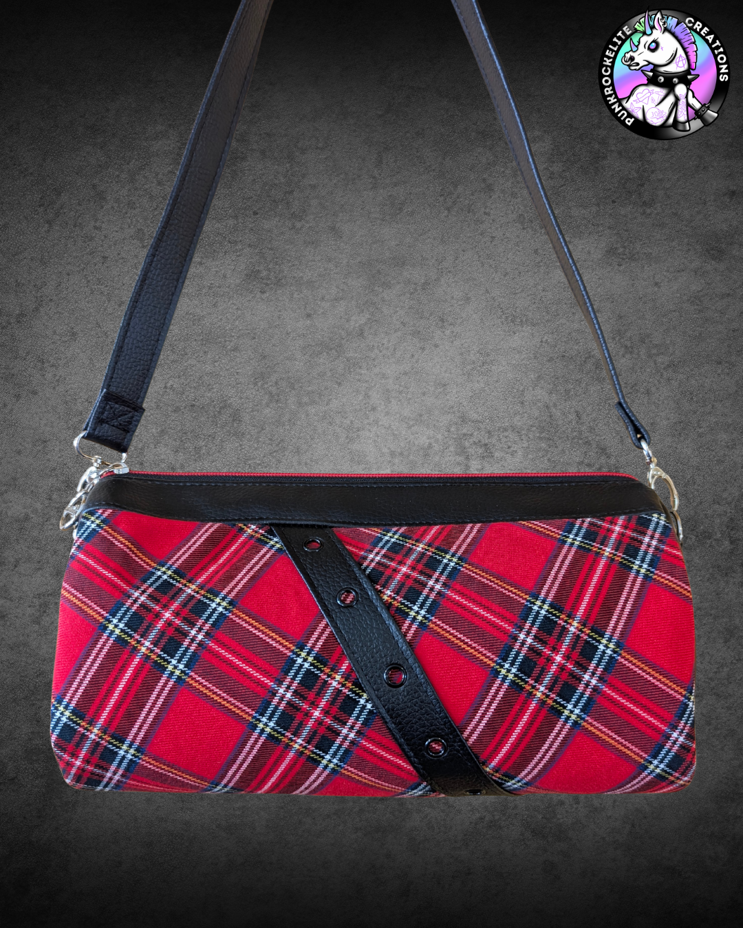 Red Tartan Handbag