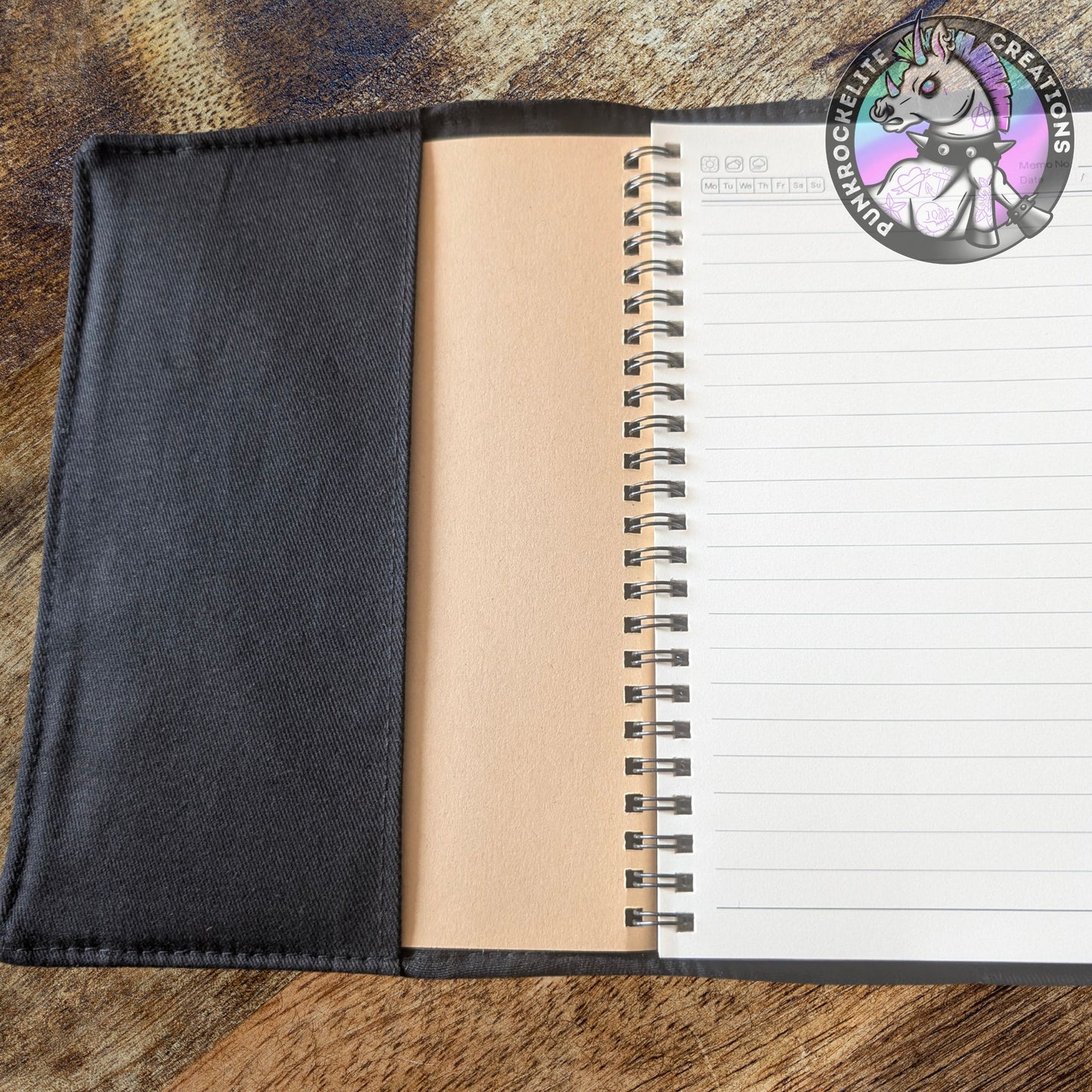 Ghostface Moth Notebook Cover