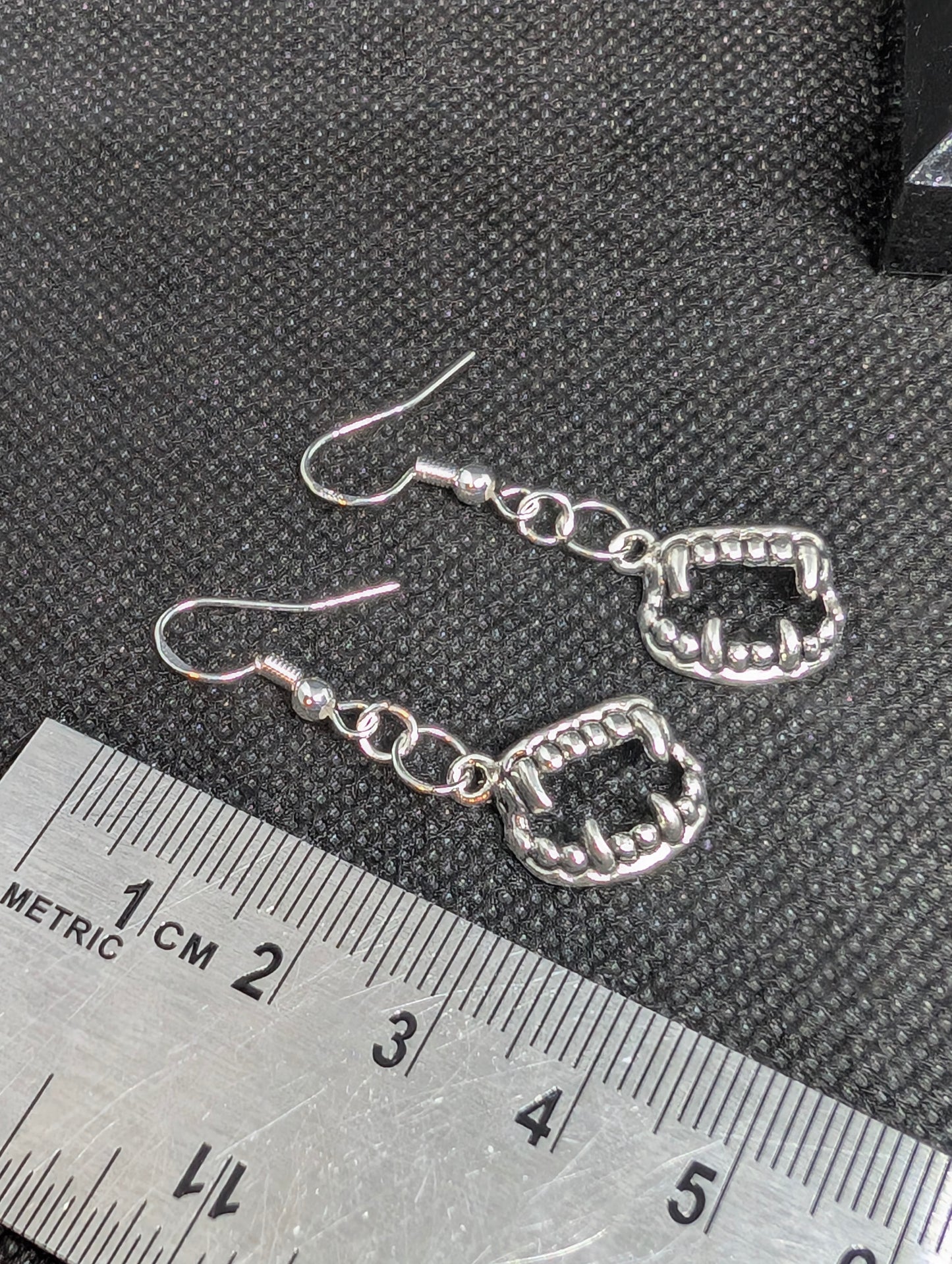 Vampire fang earrings