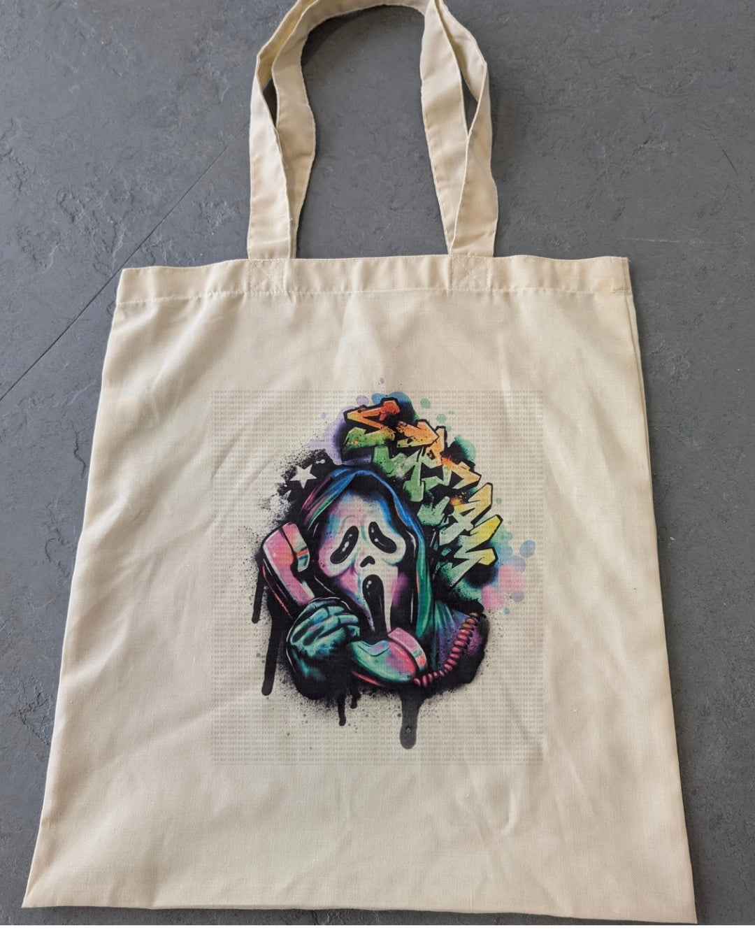 Graffiti Scream Tote Bag