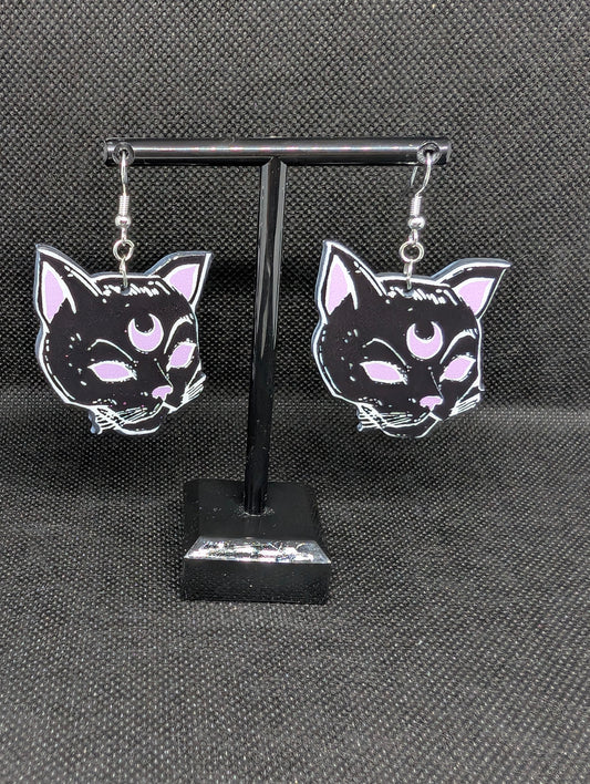 Moon Cat earrings