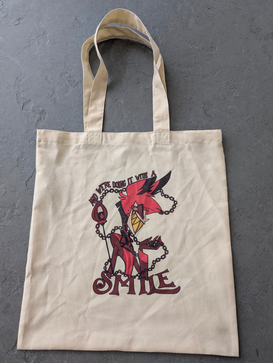 Radio Demon soft tote bag