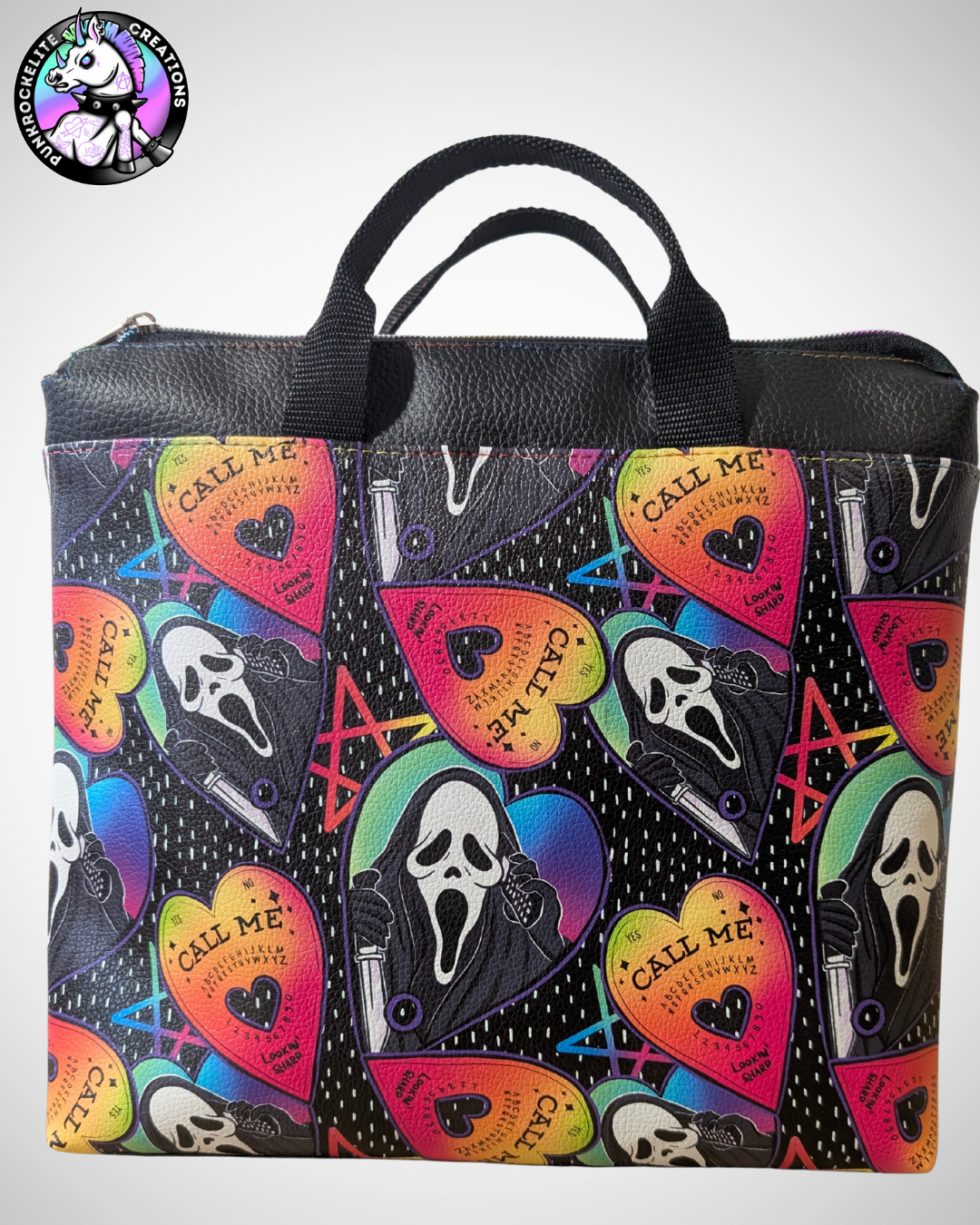 Rainbow Ghost Face Backpack