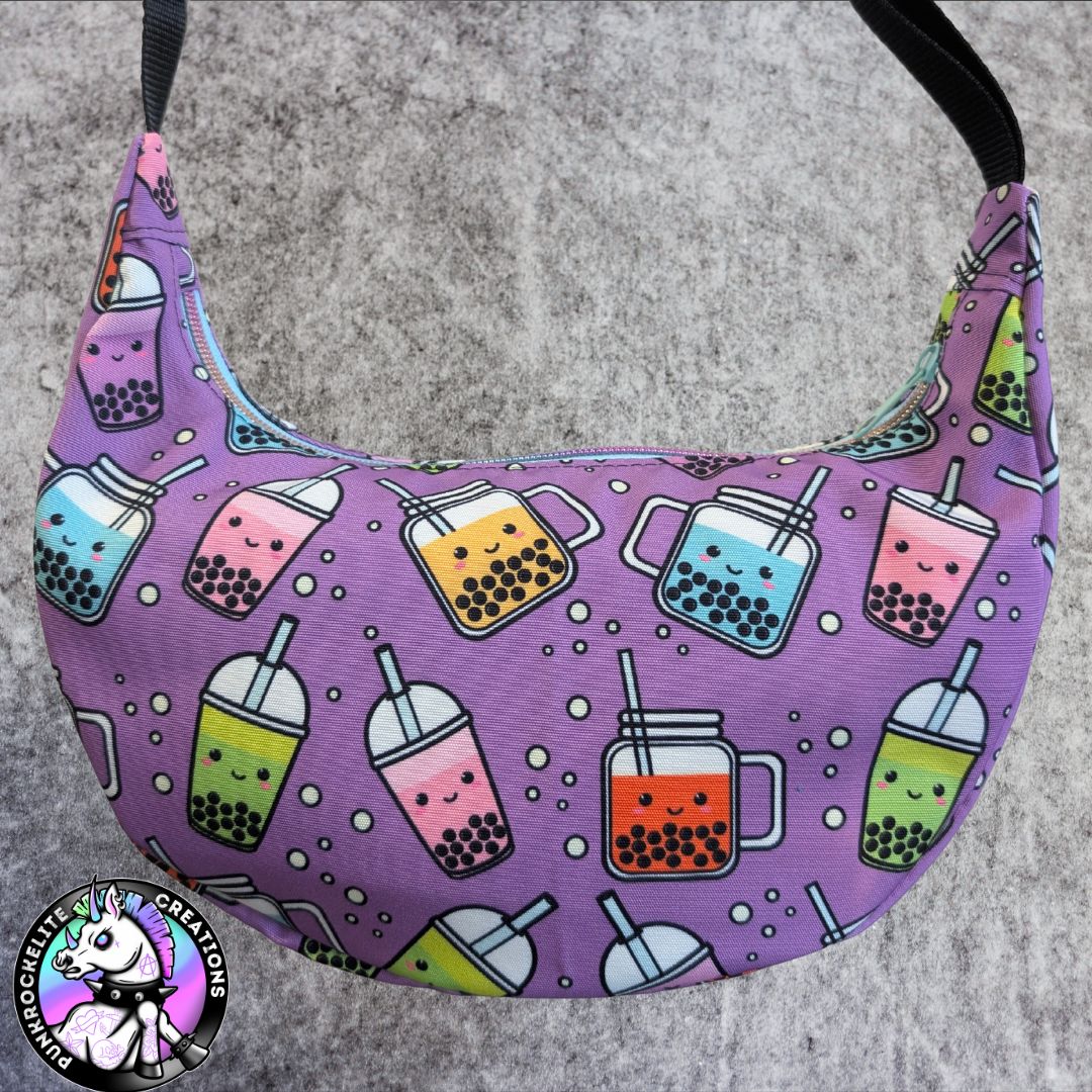 Bubble Tea Crescent Crossbody