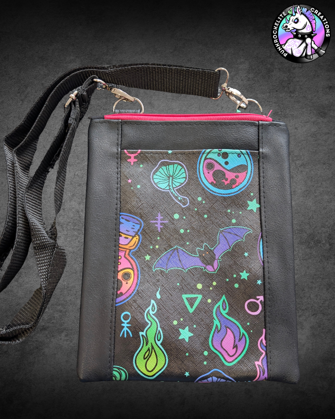 Potions and Bats Crossbody Bag