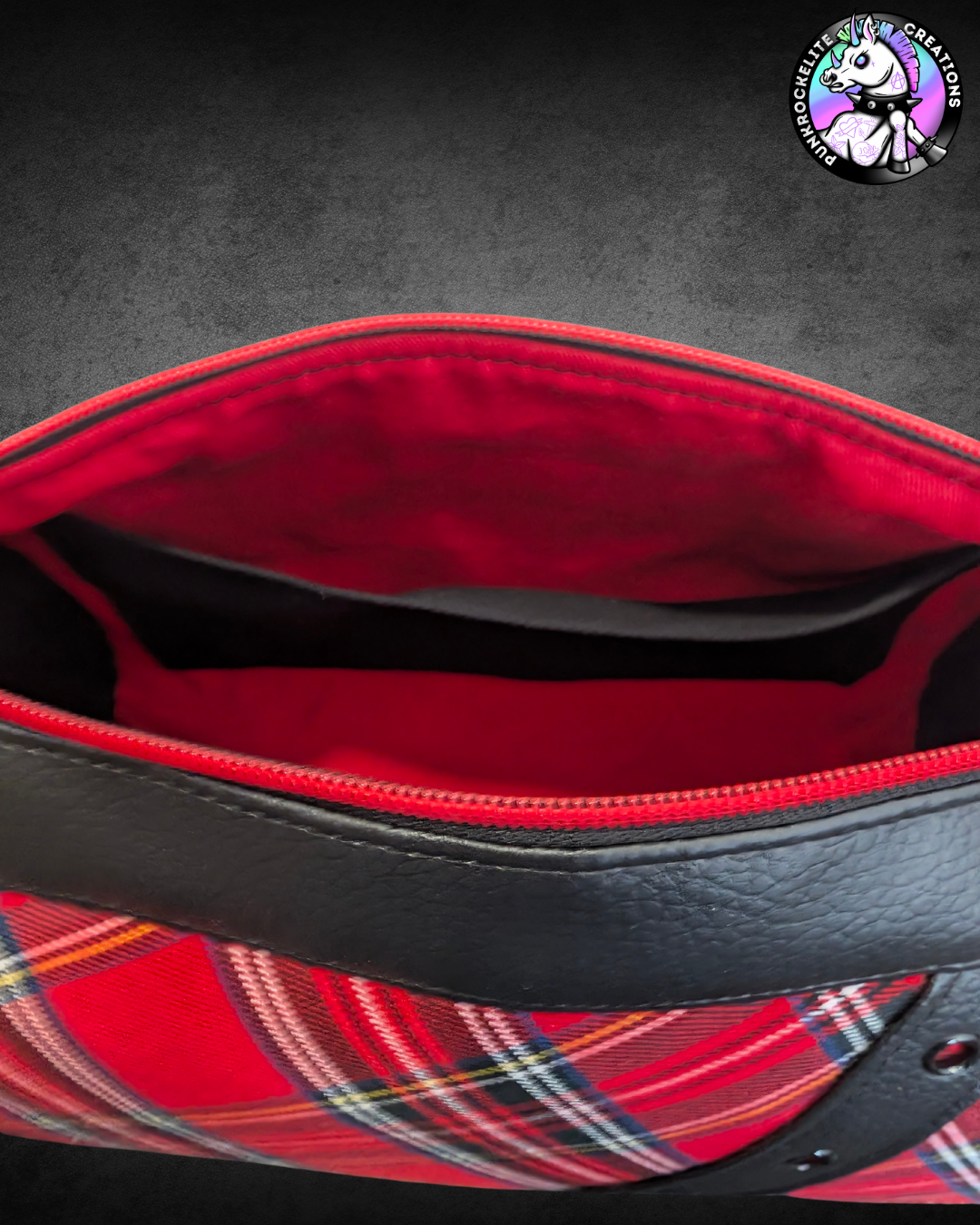 Red Tartan Handbag