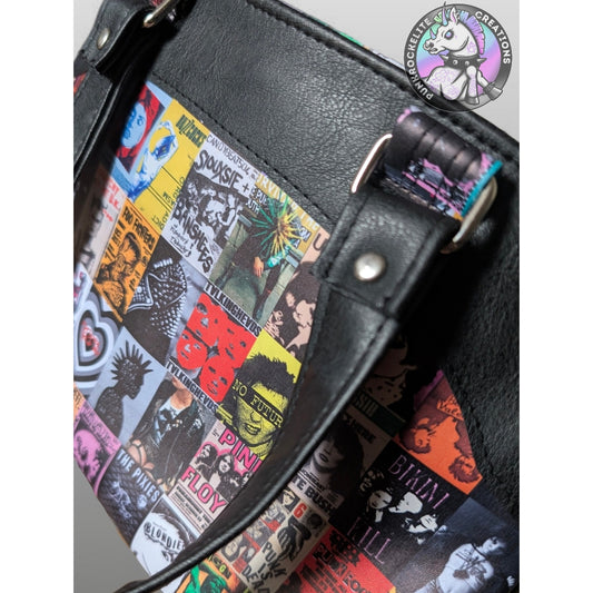 Rock/Punk Music Print Handbag