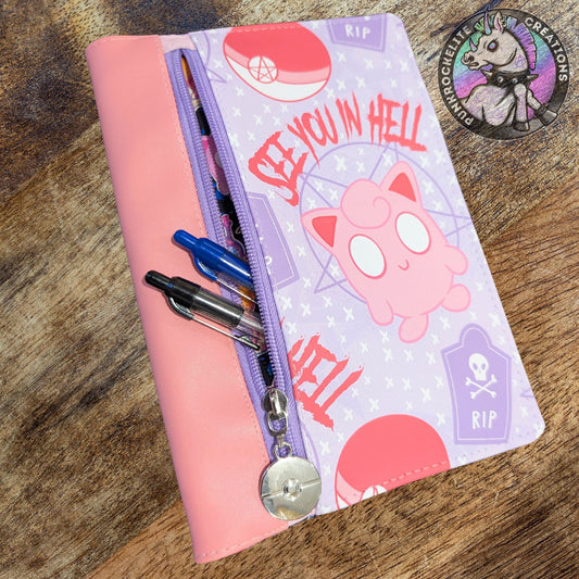 Jigglypuff Inspired Notebook Cover