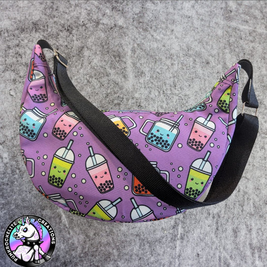 Bubble Tea Crescent Crossbody