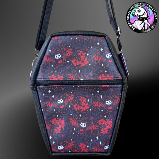 Red Bats Coffin Crossbody