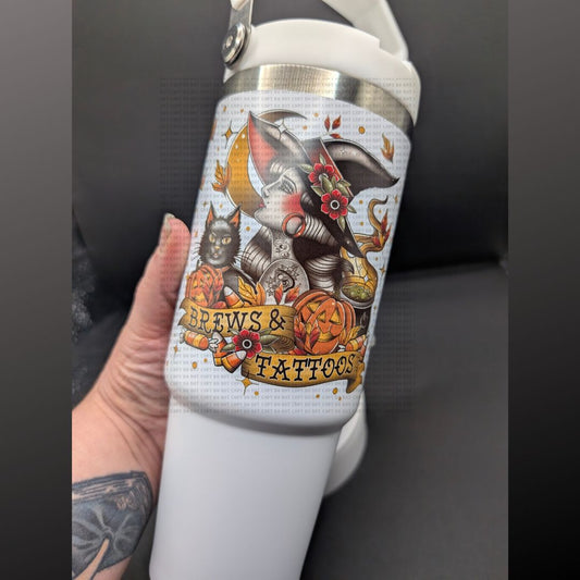 Brews & Tattoos 30oz Swing Handle Tumbler