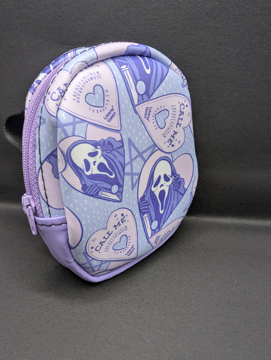 Ghostface Purple Bitty Bug Backpack Keyring