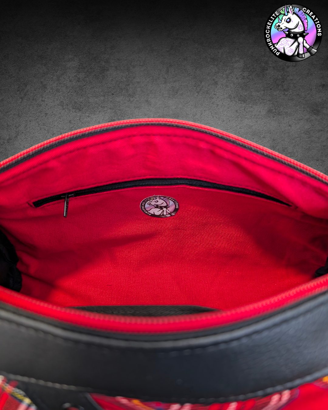 Red Tartan Handbag